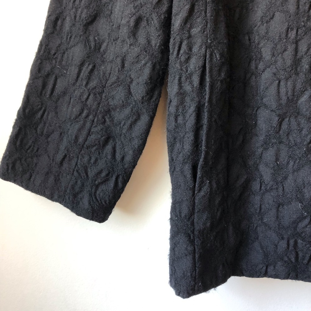 Eileen Fisher Black Textured Women's Jacket - Picture 5 of 8